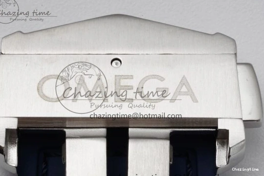 0114 Constellation Blue Ceramic SS 8F 1:1 Best Edition Blue Dial on Blue Gummy Strap A TravelReady 7800